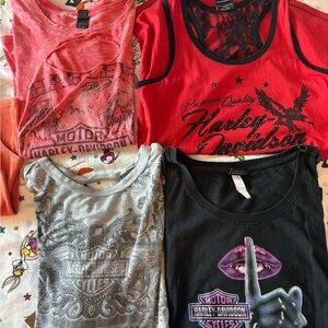 Harley-Davidson Kids Tees - Vibrant Red, Classic Gray, Bold Black